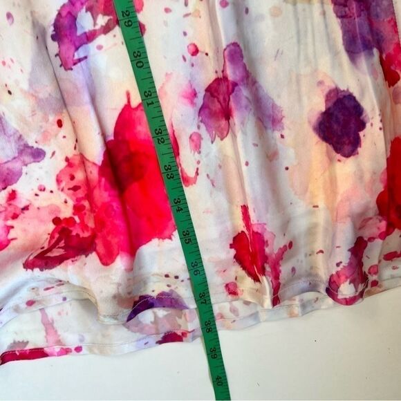 Lulus Satin Pink/Purple Splatter Skirt Size XS/Small NWT - Picture 6 of 8